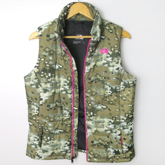 The North Face Camo Puffer Vest Size L - Picture 6 of 11